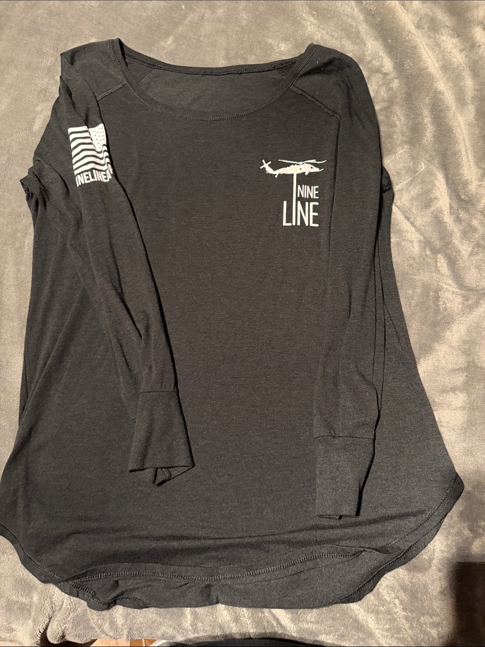 Nine Line Women's Black Long Sleeve Tee